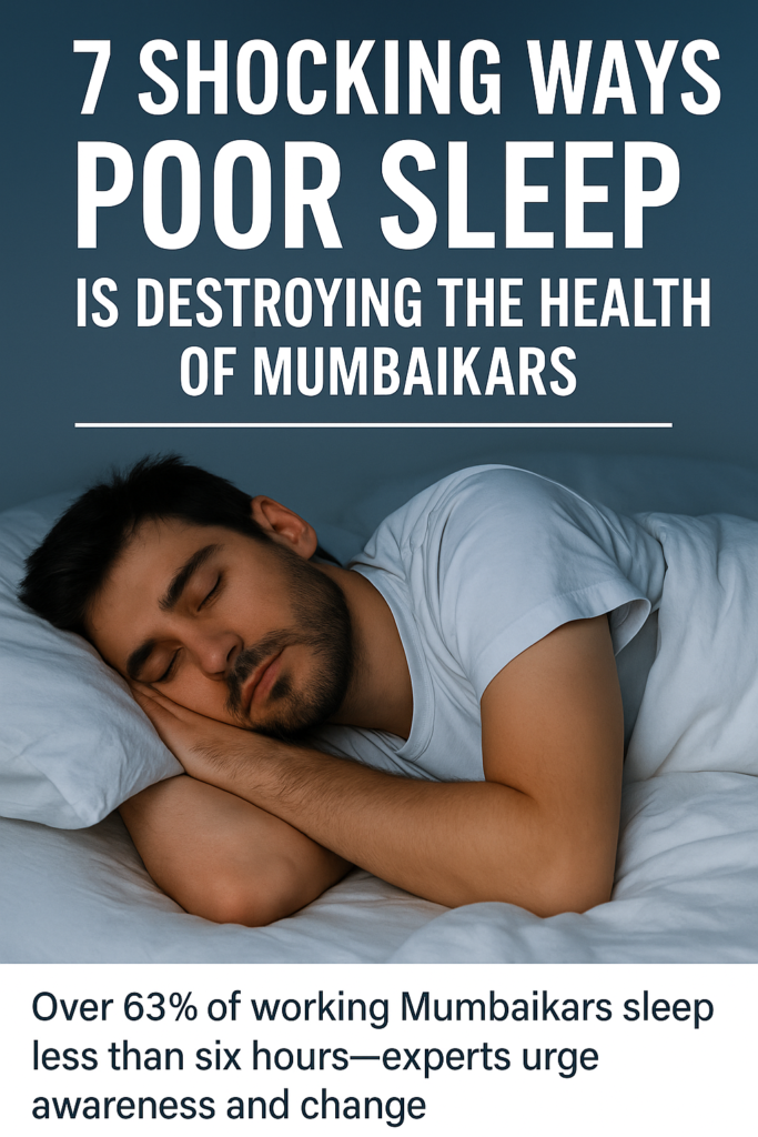 Man sleeping peacefully in bed representing the importance of healthy sleep habits in urban life.