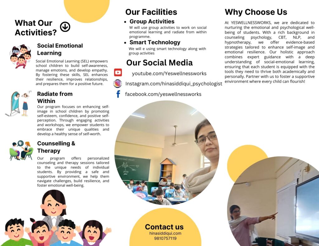 Counselling & Psychotherapy Sessions for School Children and Parents